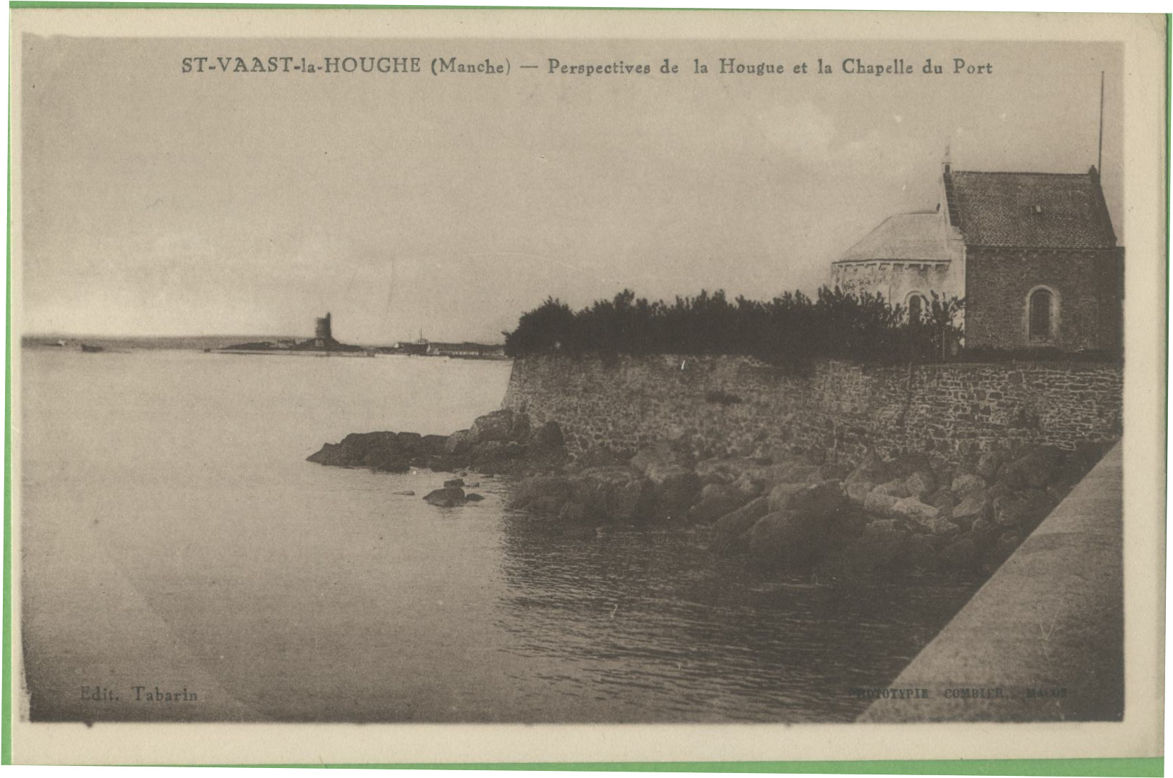 Saint Vaast la Hougue Perspectives de la Hongue et la chapelle du Port ...
