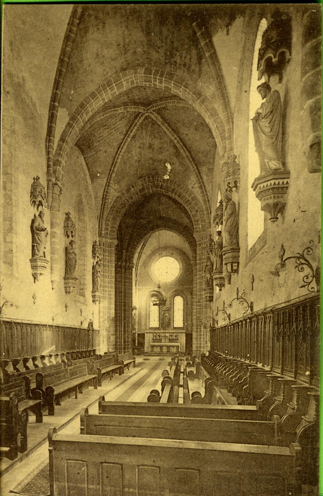 Photo Ancienne Mortain – Abbaye-Blanche, Le Cellier (crypte), Vintage
