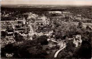 Saint-Aubin-du-Cormier 1960 la vieille tour l'eglise la tour vue aérienne