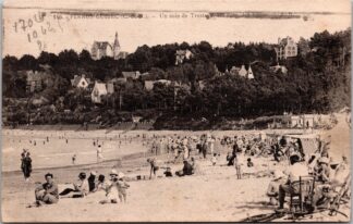 146 Perros-Guirec Un coin de Trestaou les pins les villas