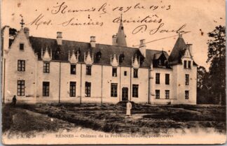 50 rennes château de la Prévalaye façade postérieure