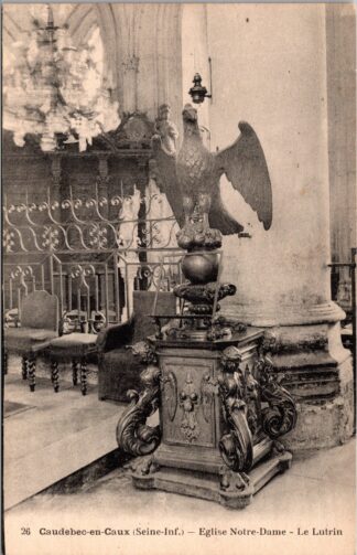 26 Caudebec-en-Caux Eglise Notre-Dame le Lutrin