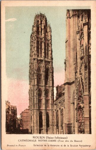 Rouen cathedrale Notre-Dame tour Dite du Beurre
