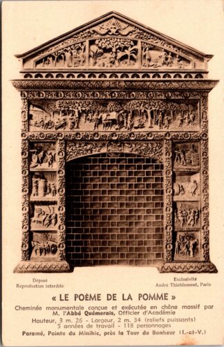 le Poème de la Pomme Cheminée monumentale Paramé, Pointe du Minihic, Près la Tour du Bonheur