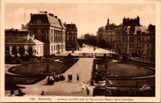 736 Rennes Avenue Janvier Vue du Square du palais Saint-Georges