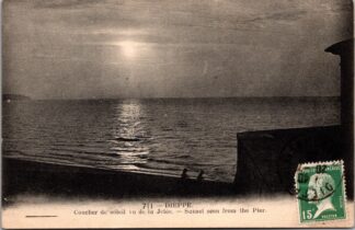 711 Dieppe coucher de soleil vu de la jetée