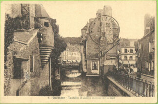 7. - Quimper - Tourelles et vieilles maisons sur le Steir