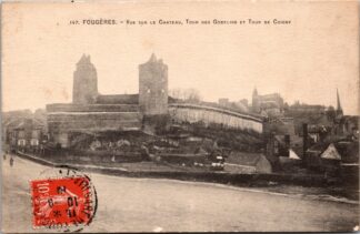147 Fougères Vue Sur le Chateau Tour des Gobelins et Tour de Coigny