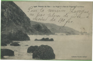 3498 Pointe du Raz La plage et la Baie des trépassés la falaise