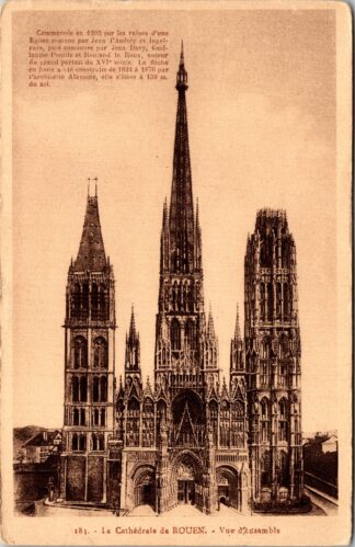 183 la cathédrale de Rouen vue d'ensemble