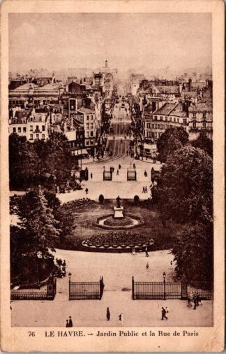 76 Le Havre Jardin Public et la Rue de Paris