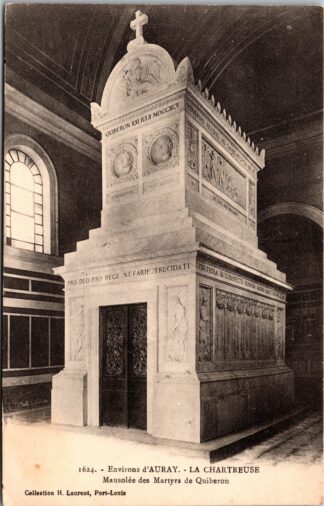1624 Environs D’Auray la Chartreuse mausolée des Martyrs de Quiberon