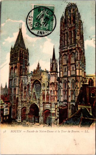 58 Rouen façade de Notre-Dame et la Tour de Beurre