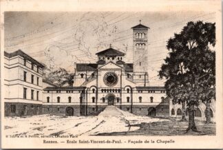 Rennes ecole saint-vincent-de-paul façade de la chapelle