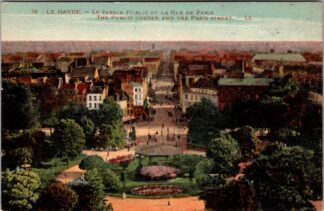 76 le Havre le Jardin Public et la Rue de Paris