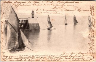 le havre la sortie des bateaux de pêche