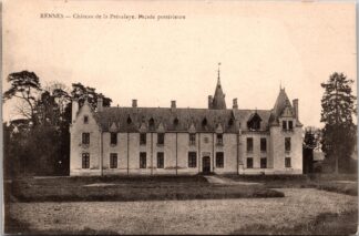 Rennes Château de la prévalaye façade Postérieure